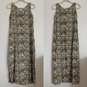 Multi Colored Vintage Reyn Spooner Animal Zoo Print Midi Dress M